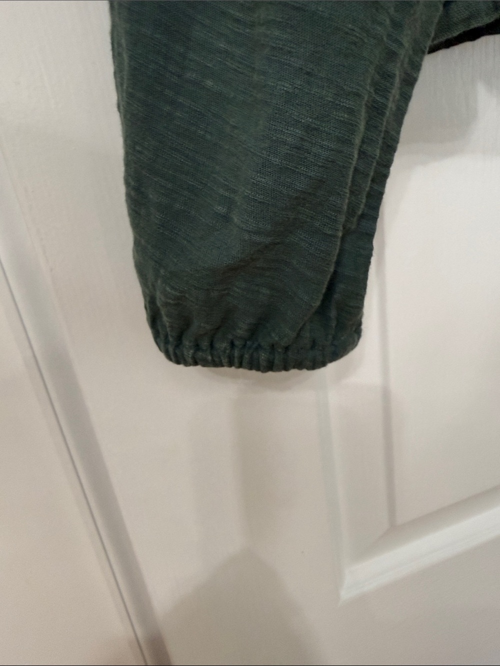 Lucky Brand Green Cotton Button-Up Peplum Blouse - Picture 3 of 4